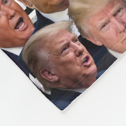 Trump Blanket Fleecedecke (Ecke)