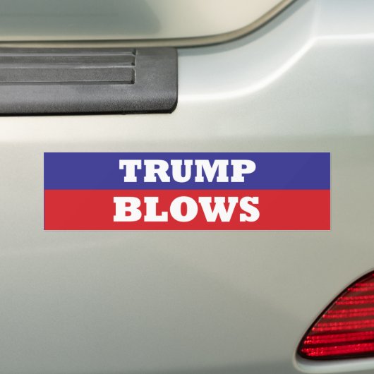 TRUMP BLOWS einfach so Autoaufkleber (Auf Auto)
