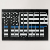 Trump Blue Line Flag Puzzle (Horizontal)