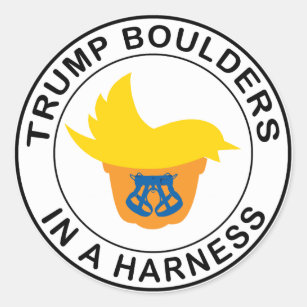 Trump-Boulder in einer Härte Runder Aufkleber