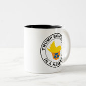 Trump-Boulder in einer Härte Zweifarbige Tasse (VorderseiteRechts)
