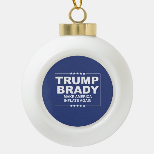 Trump Brady 2016 Keramik Kugel-Ornament (Vorderseite)