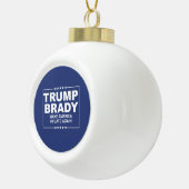 Trump Brady 2016 Keramik Kugel-Ornament (Rechts)