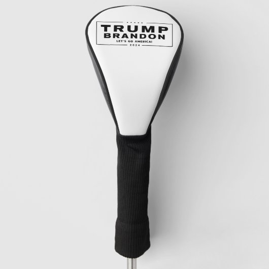 Trump Brandon 2024™ Election Golf Driver Cover Headcover (Vorderseite)