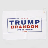 Trump Brandon 2024™ Election Golf Handtuch (Horizontal)