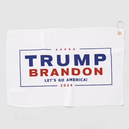 Trump Brandon 2024™ Election Golf Handtuch (Horizontal)