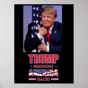 Trump bringt Amerika zurück - Trump 2020 Poster