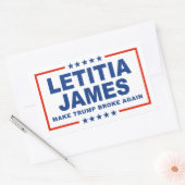 Trump Broke wieder - Letitia James Rechteckiger Aufkleber (Umschlag)