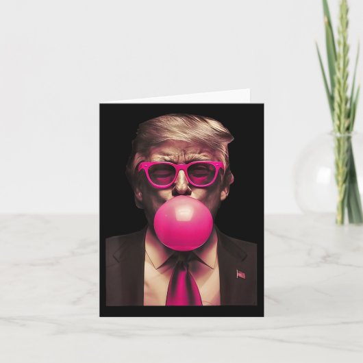 Trump Bubble Gum Funny 1 Karte (Vorderseite)