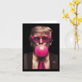 Trump Bubble Gum Funny Karte (Gelbe Blume)