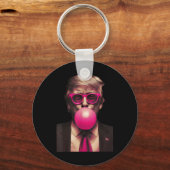 Trump Bubble Gum Funny Schlüsselanhänger (Vorderseite)