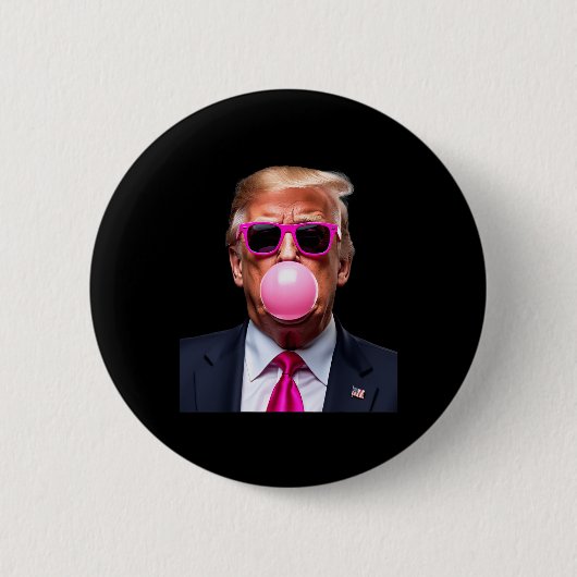 Trump Bubble Gum Pink Button (Vorderseite)
