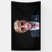 Trump Bubble Gum Pink Funny US Präsident Banner (Vertikal)