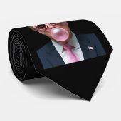 Trump Bubble Gum Pink Funny US Präsident Krawatte (Gerollt)