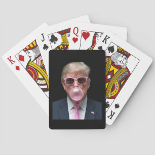 Trump Bubble Gum Pink Funny US Präsident Spielkarten