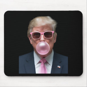 Trump Bubble Gum Pink Lustig USA Präsident Mousepad