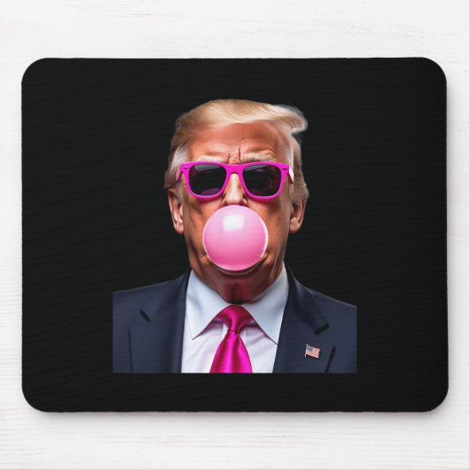Trump Bubble Gum Pink Mousepad (Vorne)