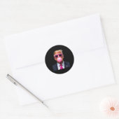 Trump Bubble Gum Pink Runder Aufkleber (Umschlag)