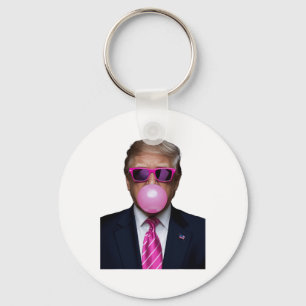 Trump Bubble Gum Pink Schlüsselanhänger