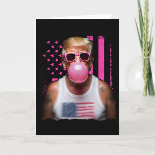 Trump Bubble Gum Rosa Sonnenbrille USA-Flagge Lust Karte