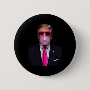 Trump Bubble Gum Shirt 2024 Abstimmung Präsident F Button