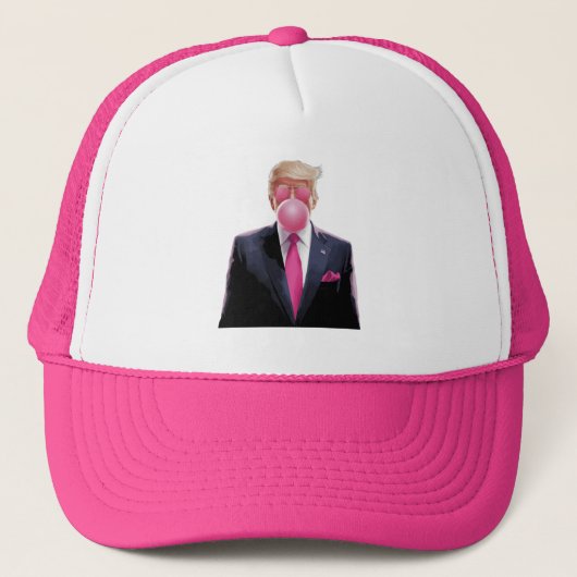 Trump Bubble Gum Truckerkappe (Vorderseite)