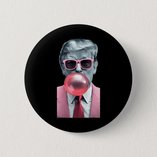 Trump Bubble Gum Yum Button (Vorderseite)