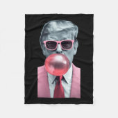 Trump Bubble Gum Yum Fleecedecke (Vorderseite)