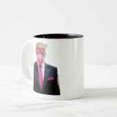 Trump Bubble Gum Zweifarbige Tasse (Vorderseite Links)