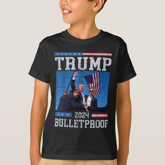 Trump: Bulletproof Fight Legend Donald Trump 2 T-Shirt (Vorderseite)