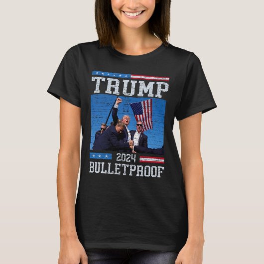 Trump: Bulletproof Fight Legend Donald Trump 2 T-Shirt (Vorderseite)