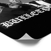 Trump Bulletproof Old English Schriftart Poster (Ecke)