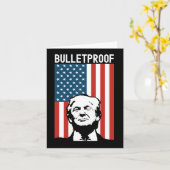 Trump Bulletproof - Versuch von Donald Trump zur E Karte (Gelbe Blume)