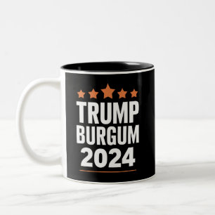 Trump Burgum für Präsidentschaftswahl 2024, USA Zweifarbige Tasse
