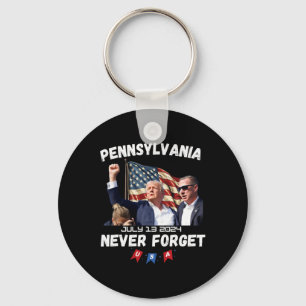 Trump Butler Pennsylvania Vergiss nie Schlüsselanhänger
