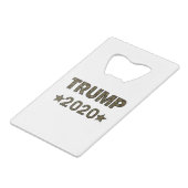 Trump Camouflage Geldbeutel Flaschenöffner (Vorderseite Schrägansicht)