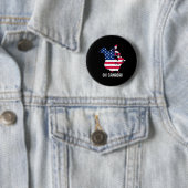 Trump Canada USA 51. Staat Map American Flag Button (Beispiel)