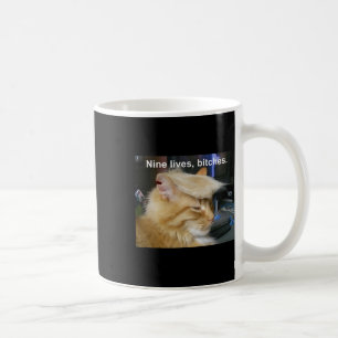 Trump Cat Nine Lives Funny Trump 2024 Vote Electio Kaffeetasse