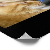 Trump Cat Nine Lives Funny Trump 2024 Vote Electio Poster (Ecke)