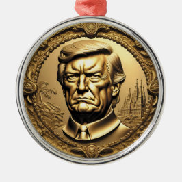 TRUMP CGI Collectible Gold Art Coin Doubloon Ornament Aus Metall