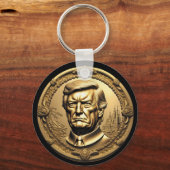 TRUMP CGI Collectible Gold Art Coin Doubloon Schlüsselanhänger (Vorderseite)