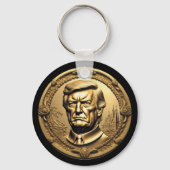 TRUMP CGI Collectible Gold Art Coin Doubloon Schlüsselanhänger (Rückseite)