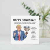 Trump Chanukka  Feiertagskarte (Stehend Vorderseite)