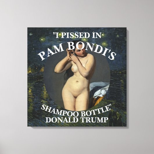 Trump Chicken Finger Jesus Republikanisches Urin-P Leinwanddruck (Vorderseite)