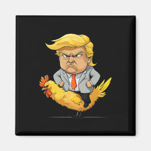 Trump Chicken Jockey Satire - Lustiger Politischer Magnet