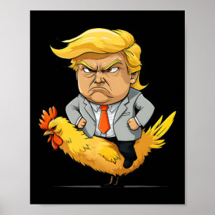 Trump Chicken Jockey Satire - Lustiger politischer Poster