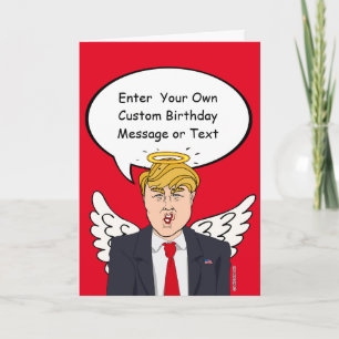 Trump Christmas Angel Card - Passen Sie Ihre Messa Feiertagskarte