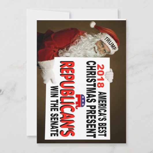 TRUMP CHRISTMAS CARD FEIERTAGSKARTE (Vorderseite)