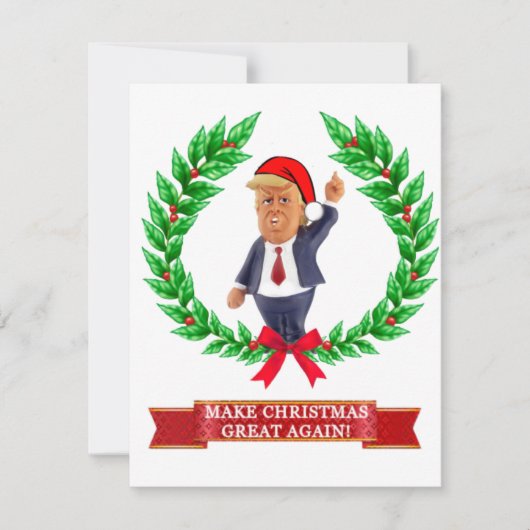 Trump Christmas Card Feiertagskarte (Vorderseite)