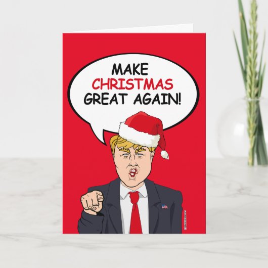 Trump Christmas Card - Weihnachten wieder großarti (Vorderseite)